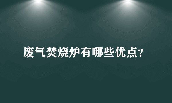废气焚烧炉有哪些优点？