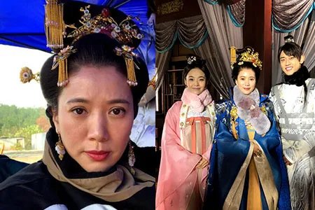 袁咏仪晒古装扮相 发文感慨香港冷双眼皮很惹眼