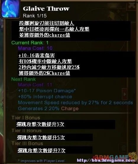 《火炬之光2》异域行者技能翻译