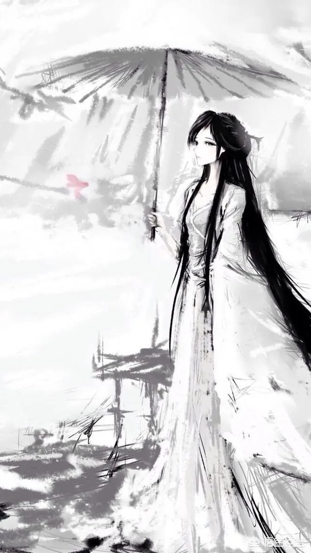 请问谁有现代手绘美女图片？