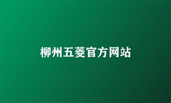 柳州五菱官方网站