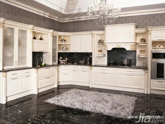 欧派橱柜效果图：18套欧式风格橱柜图片