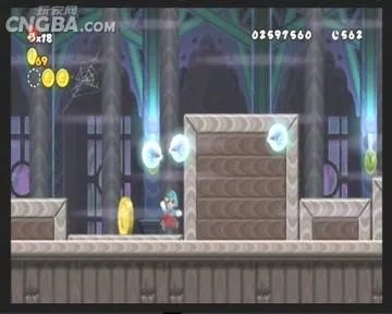 WII的超级玛丽WOLD4里面的幽灵城堡第一个星星金币在哪里？