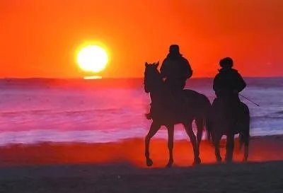 三男子骑马冲入海中救下男孩，为啥英雄们是骑着马去救人？